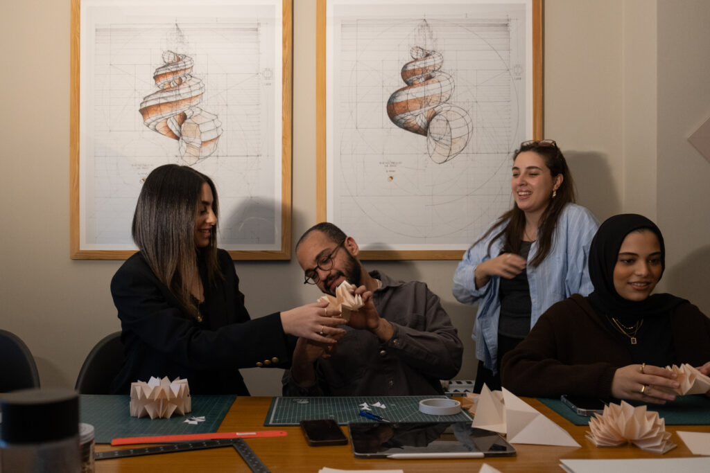 DAA x Dania Hany Book Binding Workshop Book Binding + Paper Folding workshop by Dar Arafa Architecture