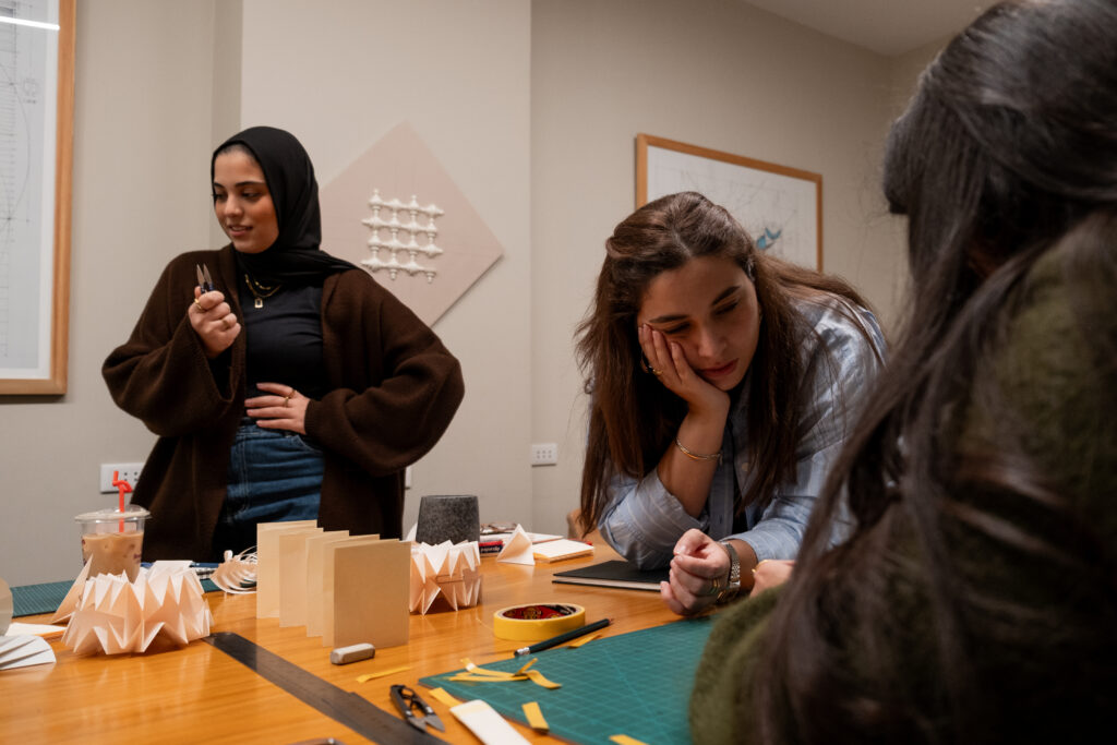 DAA x Dania Hany Book Binding Workshop Book Binding + Paper Folding workshop by Dar Arafa Architecture